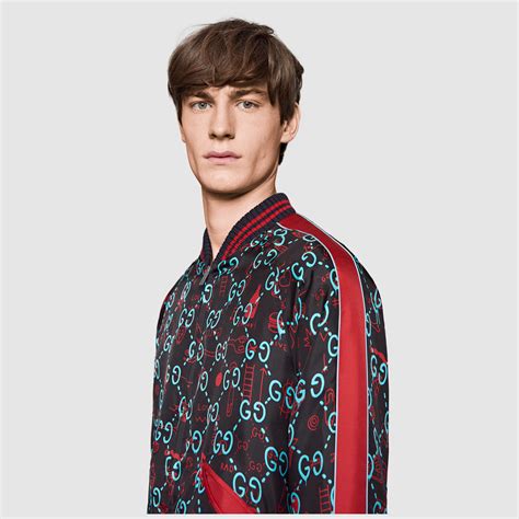 gucci ghost print bomber|gucci ghost jewellery.